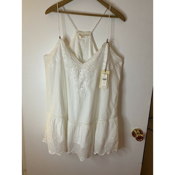 ANTHROPOLOGIE Let Me Be Lace Peplum Tank NWT White $148 Romantic Sz 10 Cottage - Picture 3 of 12